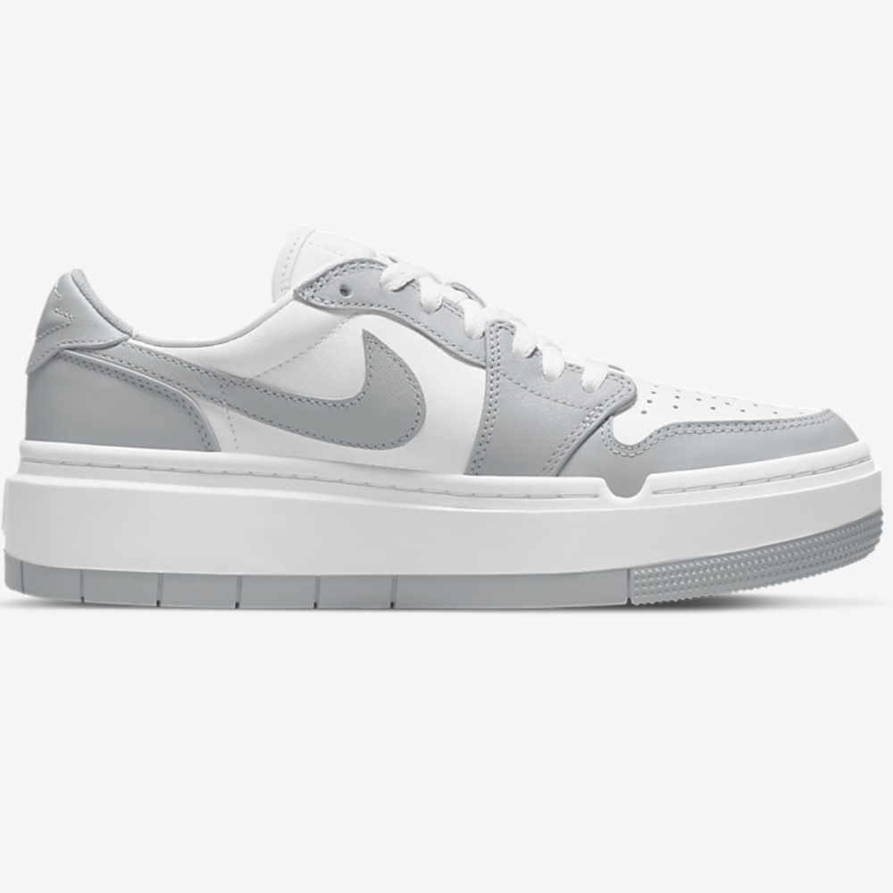 Nike Air Jordan 1 Low Elevated in White and Gray